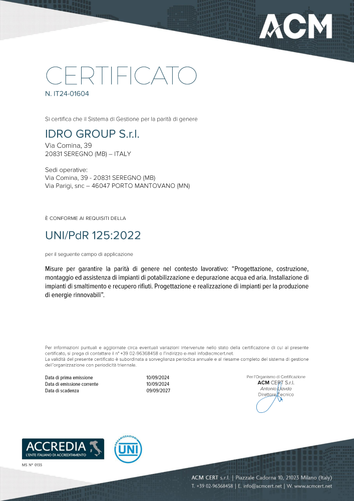 Certificazioni